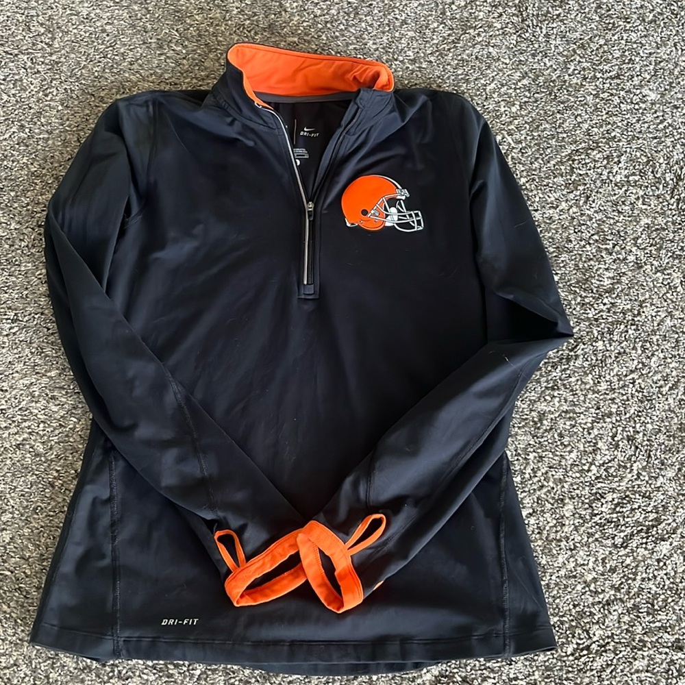 Cleveland Browns Nike NFL Women's 1/2 Zip Top S